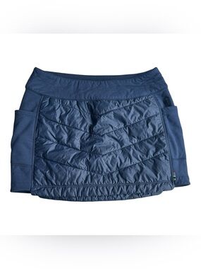 Smartwool Smartloft Quilted Insulated Skirt Navy Merino Wool Puffer Mini S